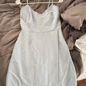 French connection light blue mini short dress adjustable straps